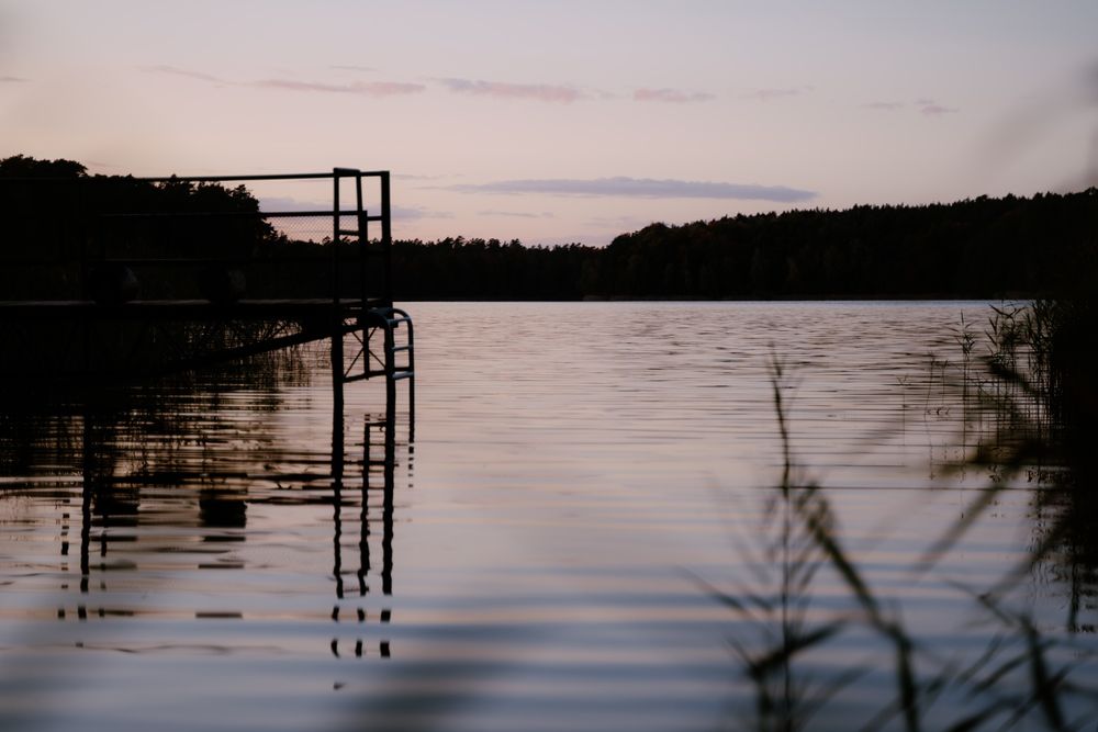 Dom nad Jeziorem Okrągłe, własna plaża, pomosty, ka