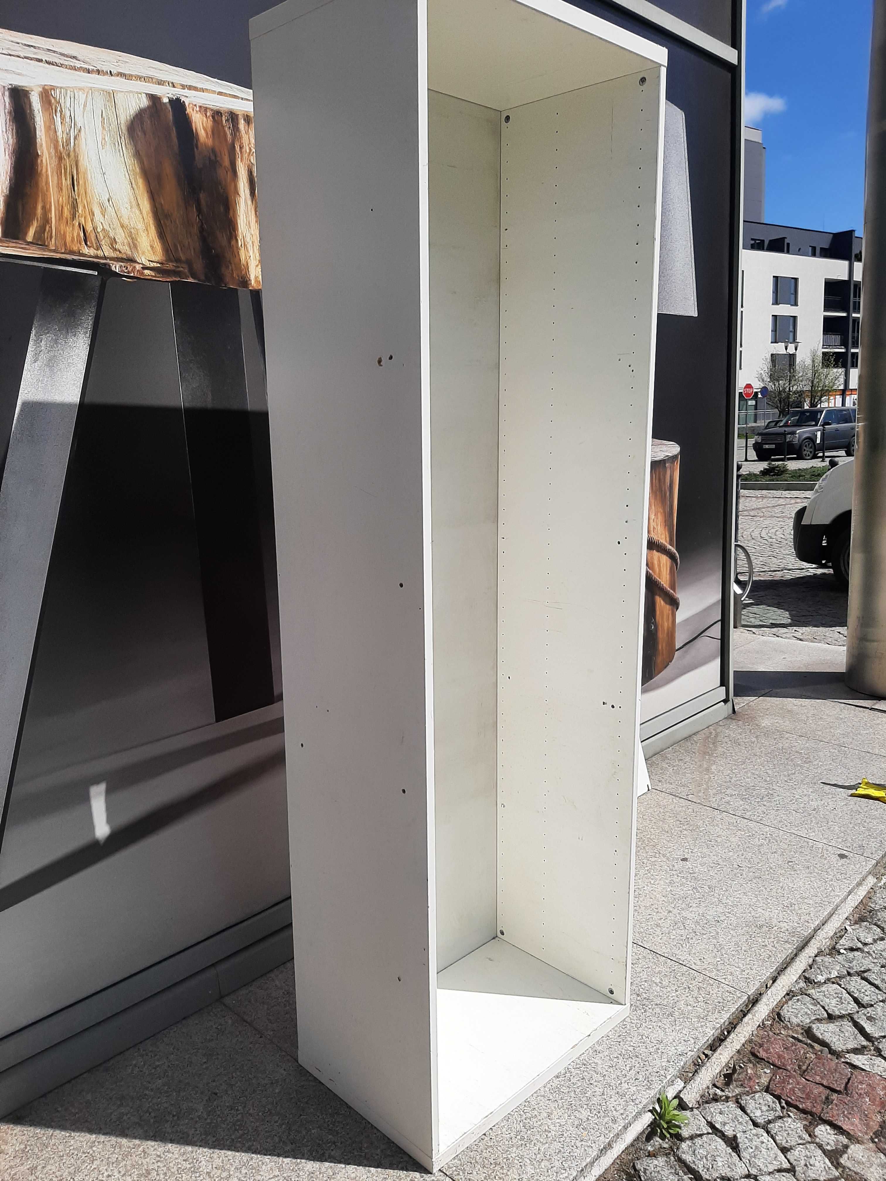 Regał szafka szafa  Słupek biała 192x60x39 cm 2 półki Ikea Besta