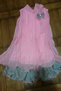 sukienka plisowana na bal/ wesele/ komunię-128-158cm WYMIARY!