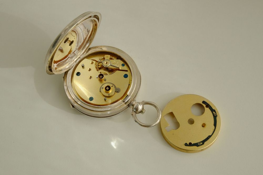 Relógio de Bolso de Prata da Warrington Co-op Society