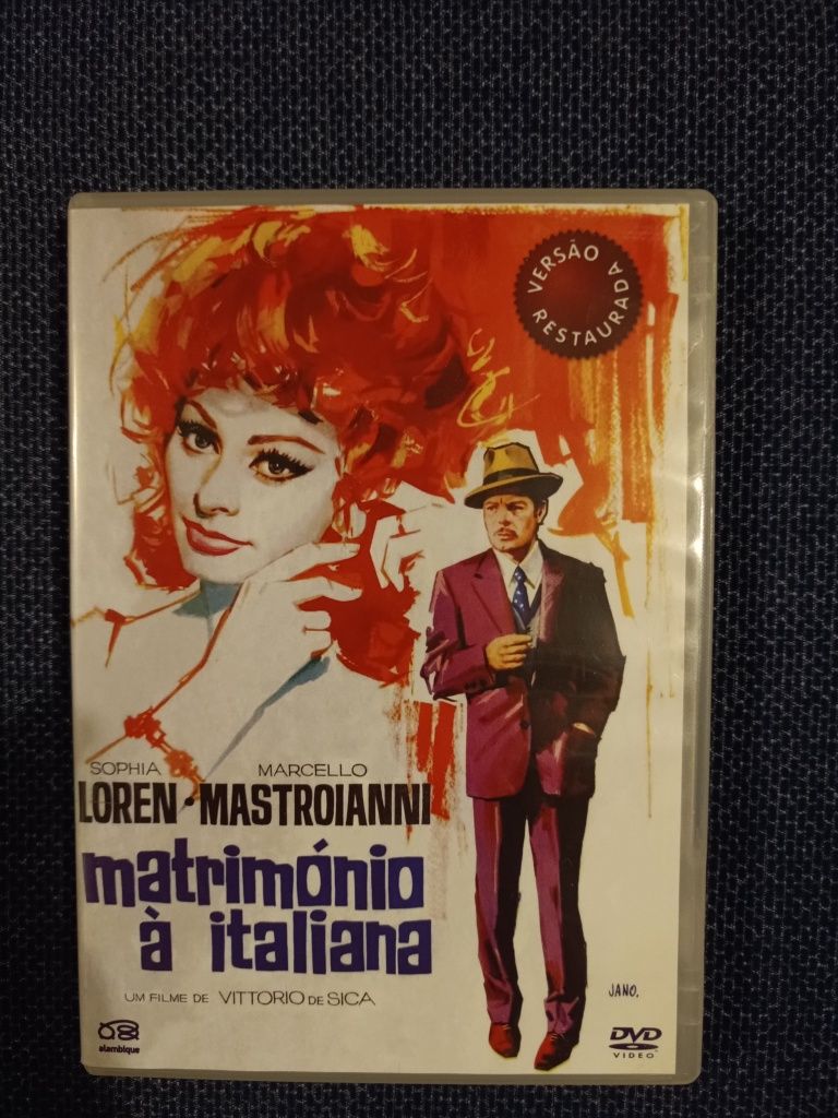 DVD do filme clássico "Matrimónio à Italiana" (portes grátis)
