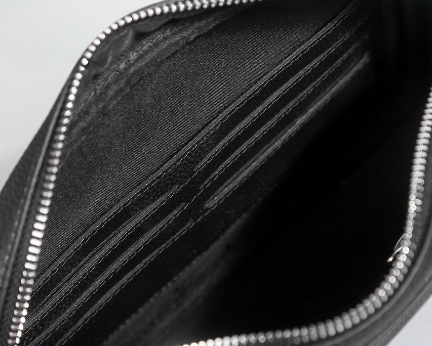 Сумка Prada шкіряна чоловіча чорна Прада барсетка кожа