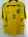 Koszulka Brazylia MŚ 2002 Home #11 Ronaldinho