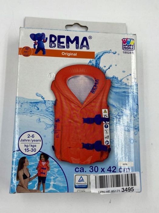 outlet kamizelka happy people bema pomarańczowa 2 do 6lat 15 - 30kg