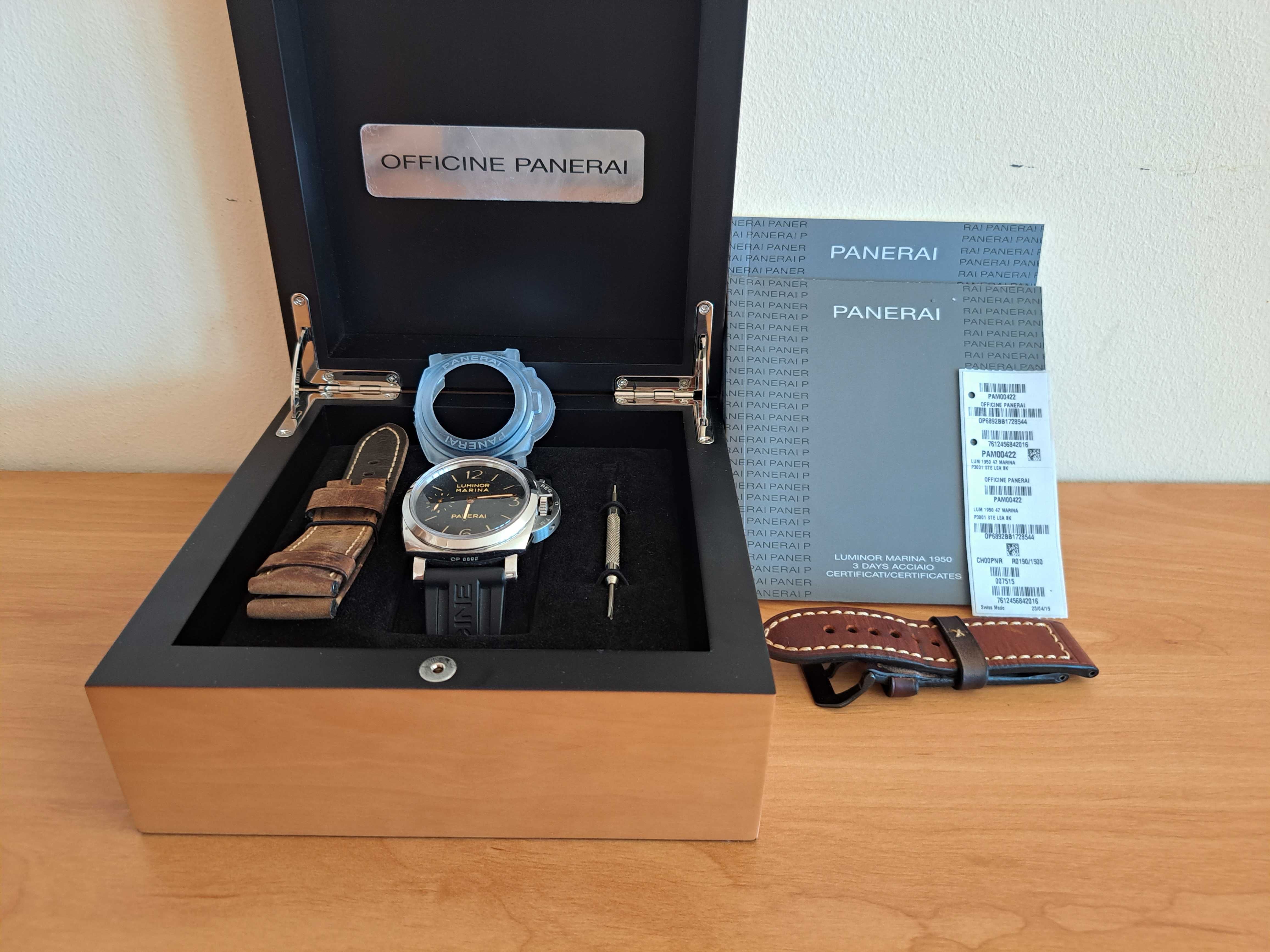 PANERAI LUMINOR  MARINA PAM00422  reserva corda 3 dias