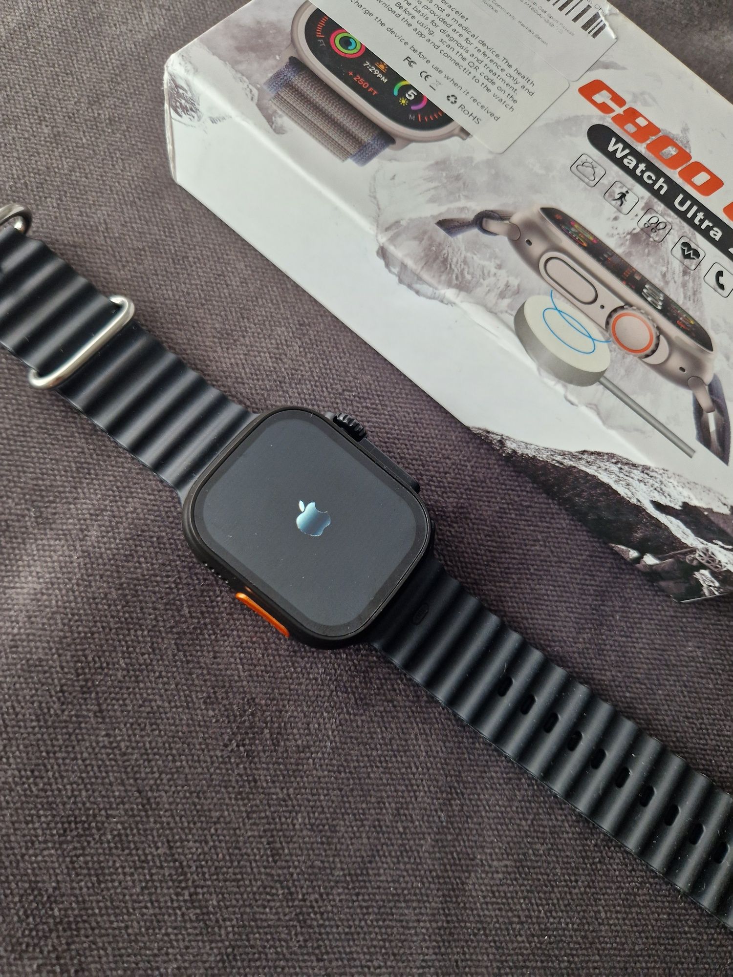 Czarny smartwatch nowy