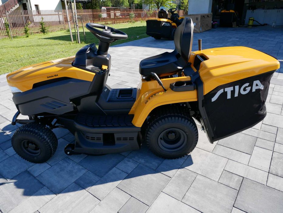 STIGA Traktorek Kosiarka NOWA Od Dystrybutora Kosz, Zaczep do przyczep