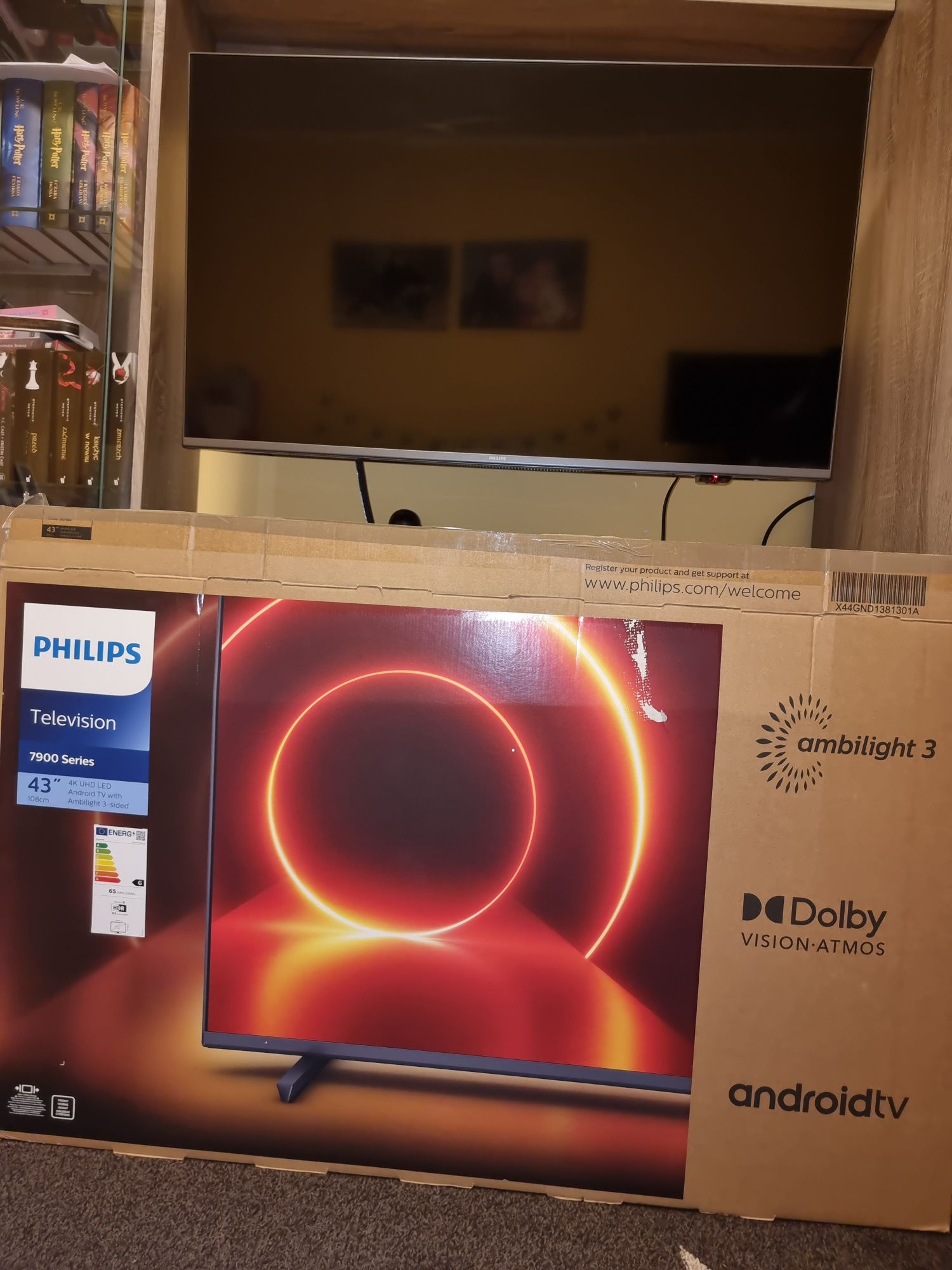 Tv Philips ambilight 3 android 43 pus7906 gwarancja