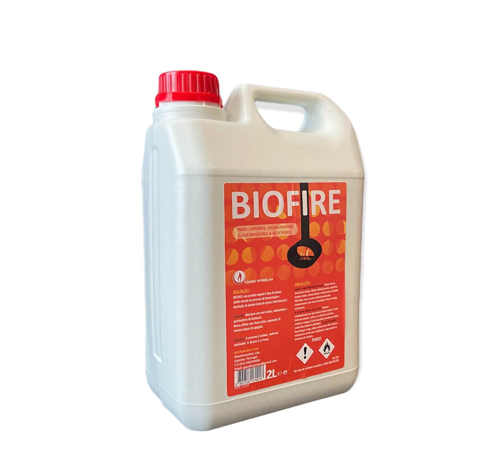 Bioetanol para lareiras - Biofire -2 litros