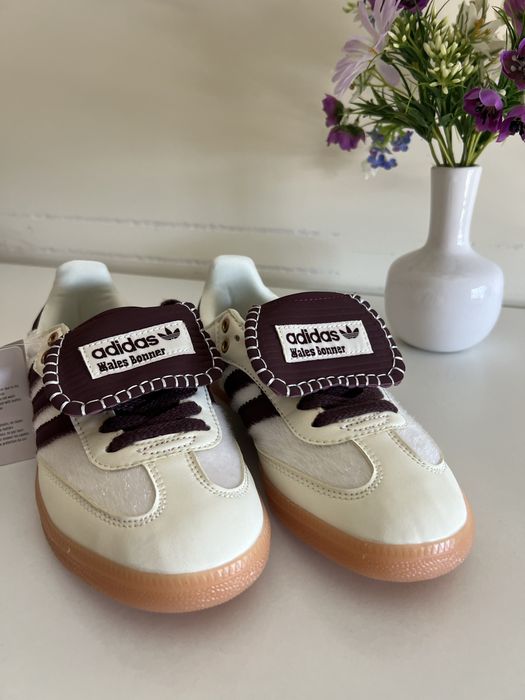 Adidas Samba Wales Bonner Brancos e Bordeux Mulher