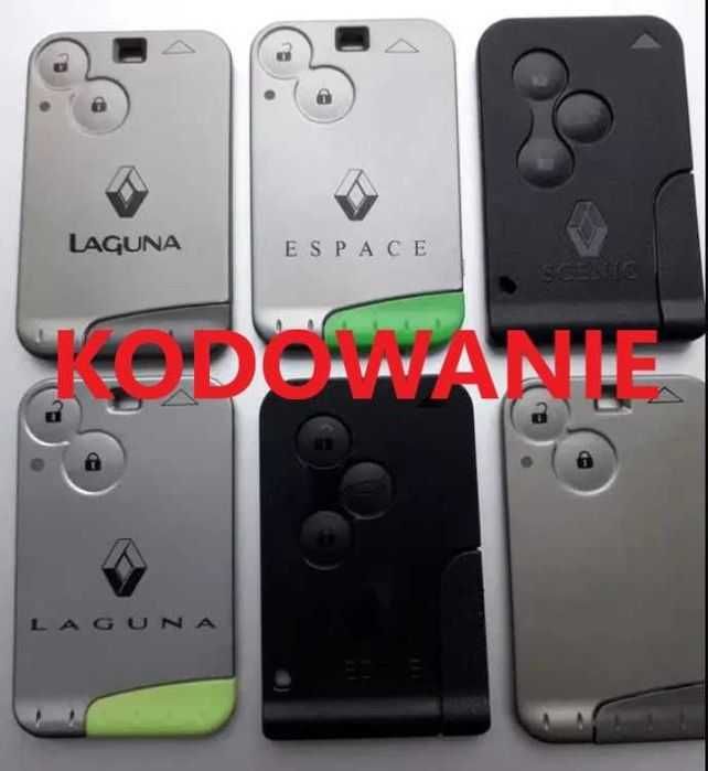 Karta Renault Laguna Espace Megane Scenic kodowanie programowanie PŁ2