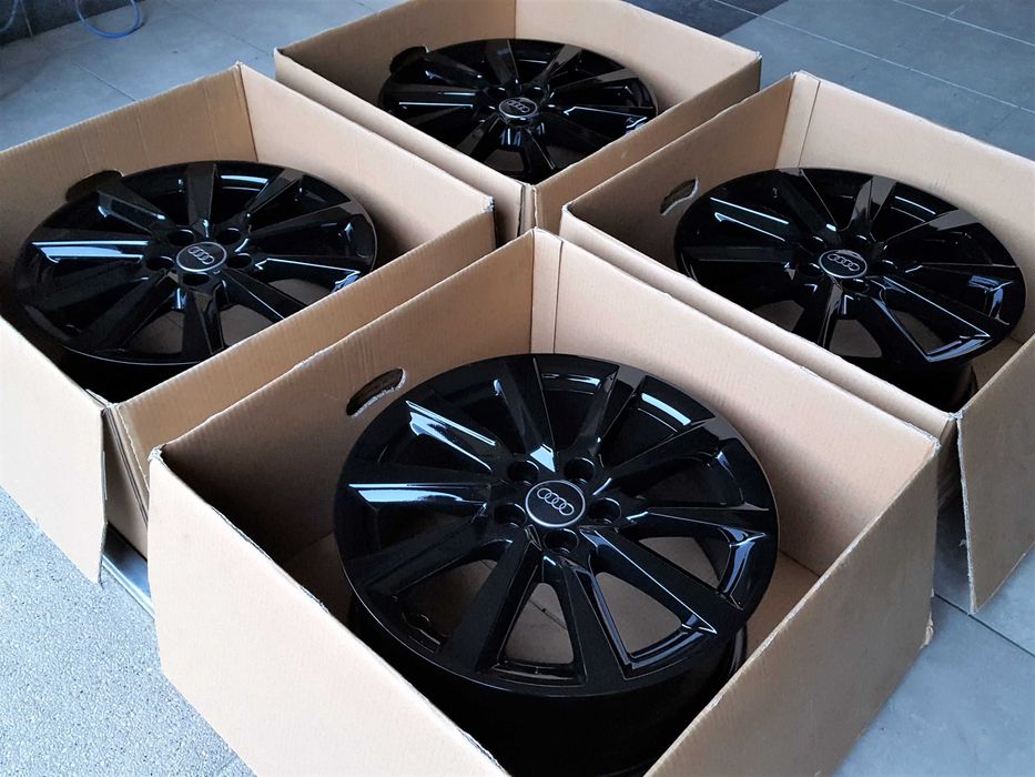Alufelgi 16 5x100 Audi A1 A3 8L TT Seat Ibiza Leon Arona Czarne ! 489#