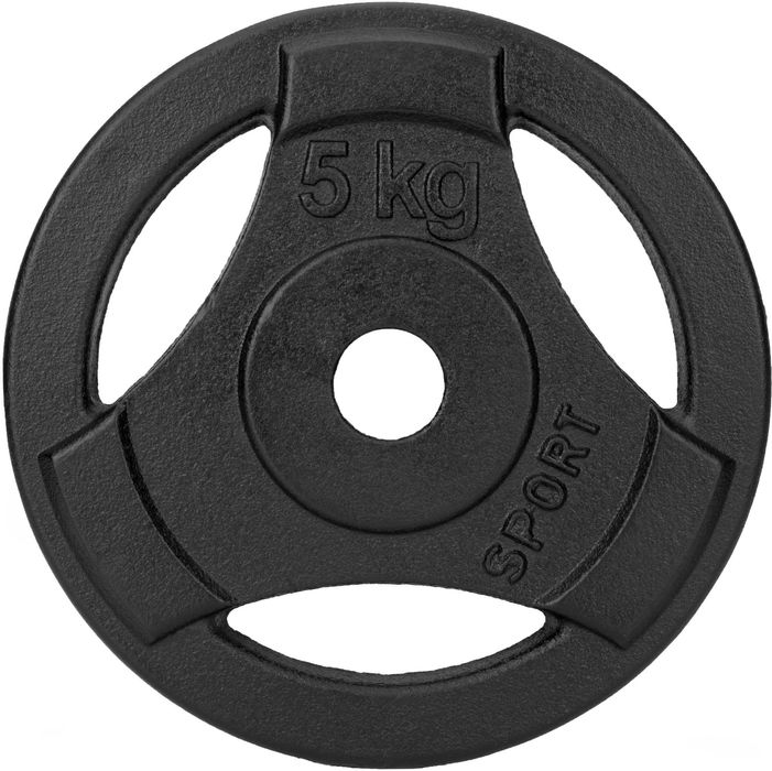 Zestaw obciążeń żeliwnych 2x5kg kierownice krążek talerz 28mm DW