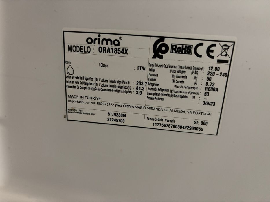 Frigorifico combinado Orima