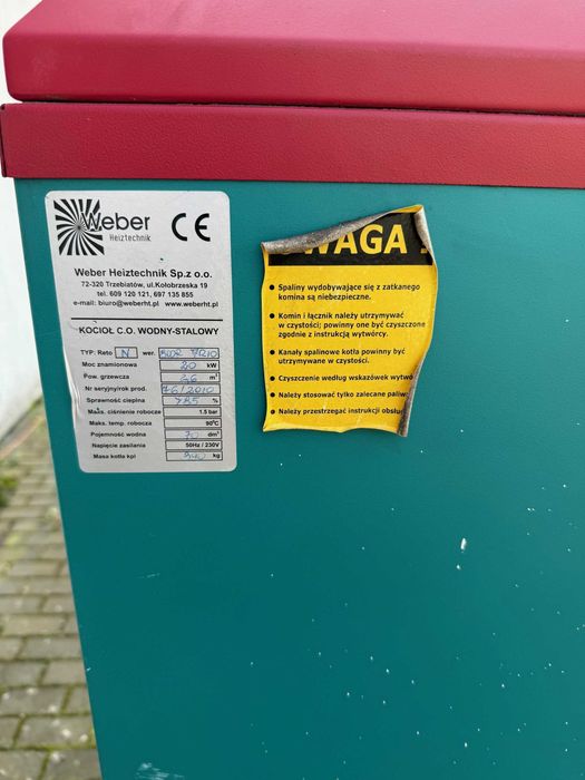 Części piec Weber HT 20kW, komplet sprawny, Plum ecoMAX 800, podajnik