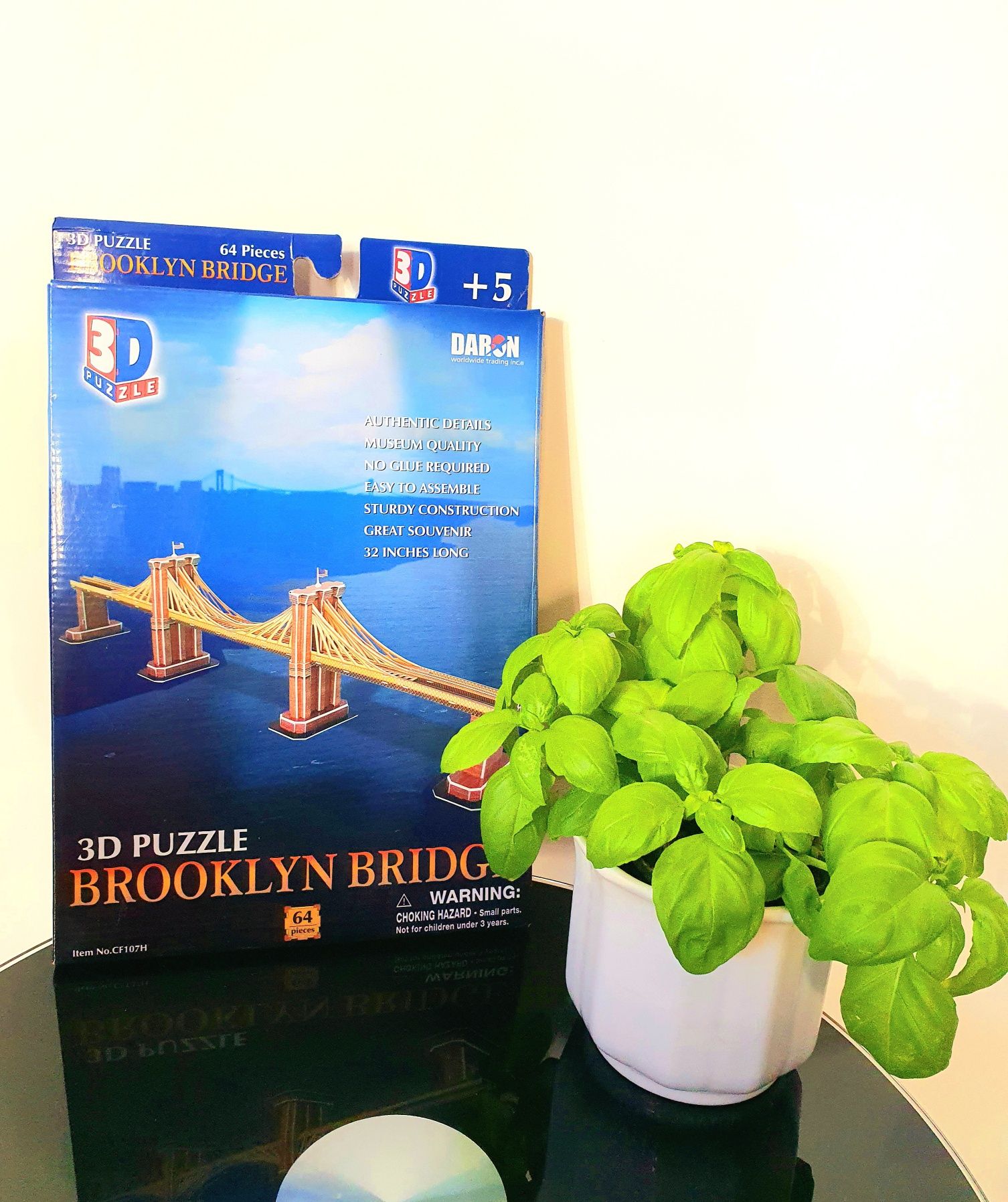 NOVO - Puzzle 3D - Brooklyn Bridge - 64 peças