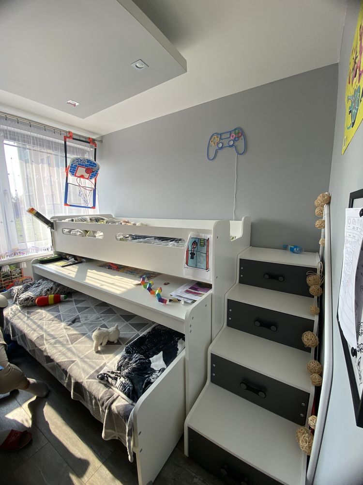 Łóżko piętrowe MAX 1 200x80 dla dzieci z biurkiem