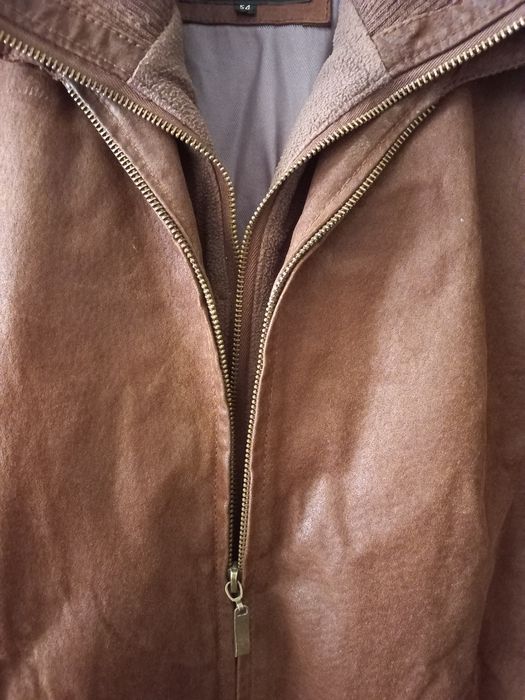 Casaco de homem Pierre Cardin em pele genuína e algodão