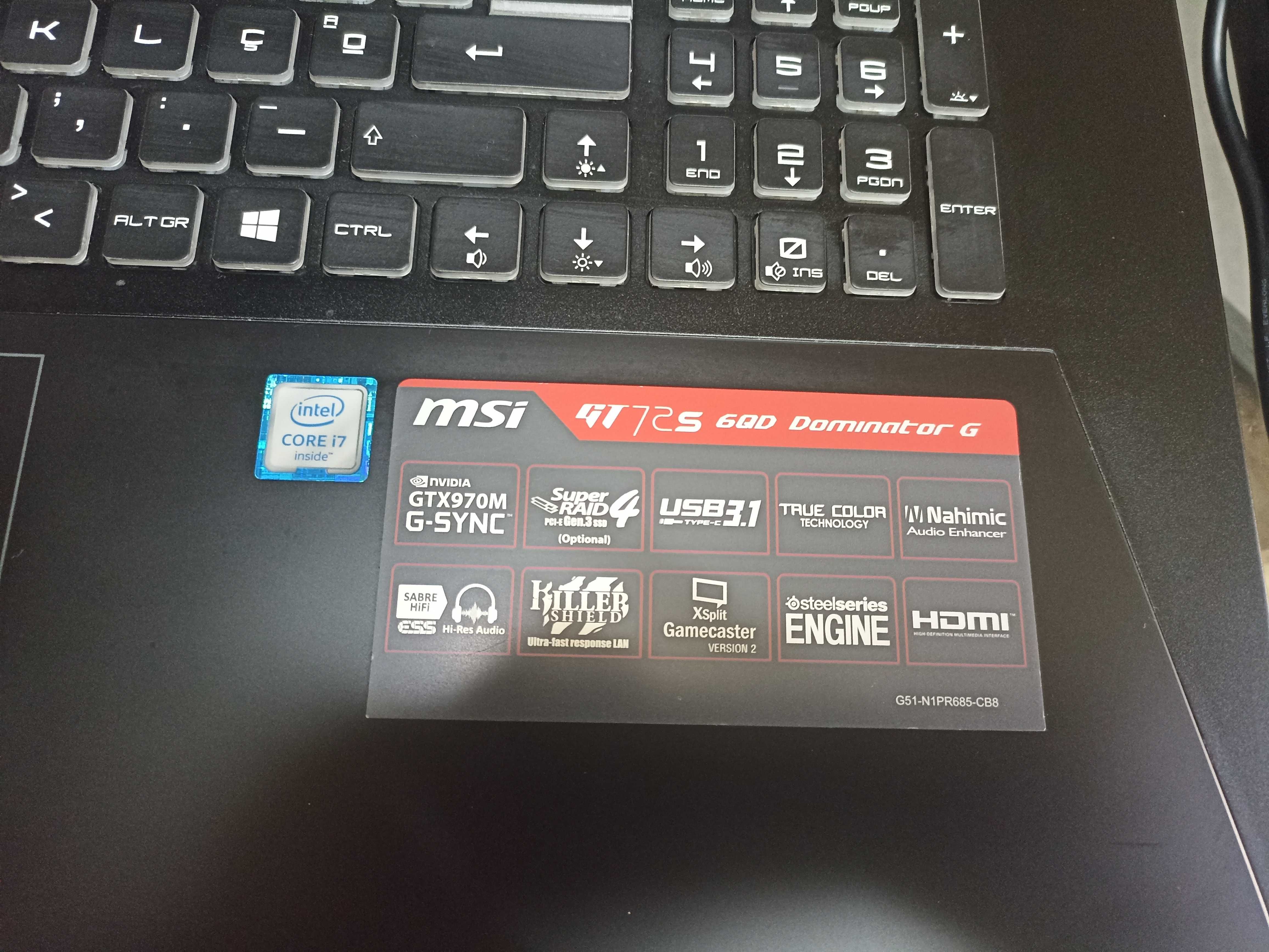 MSI GT72 6Q Dominator Pro G - portátil