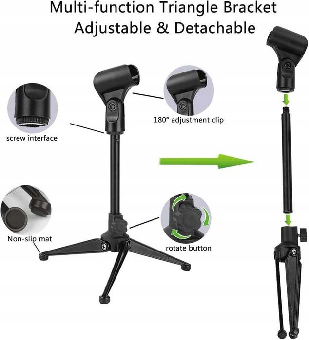 Mikrofon pojemnościowy XIAOKOA M30 USB + statyw