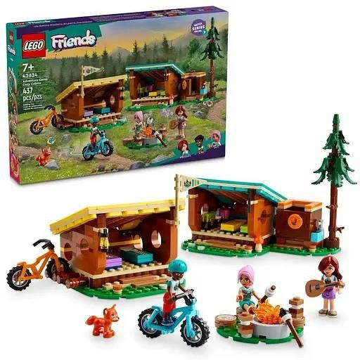 Новый конструктор Lego Friends 42624.  Затишні хатинки у таборі.