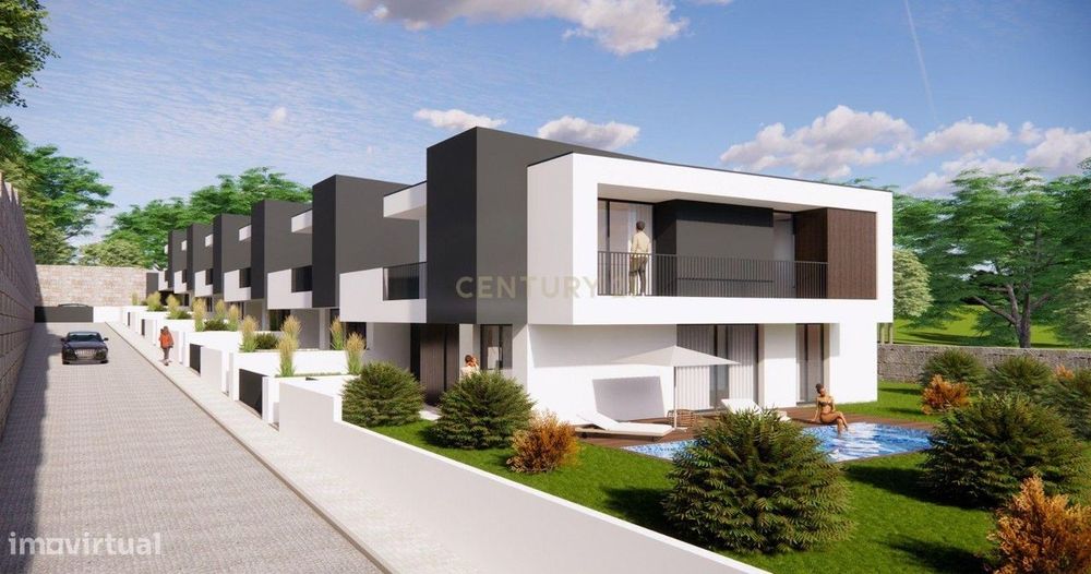 Moradia Geminada V3 com Piscina | Praia Fluvial da Pontinha – Marco de