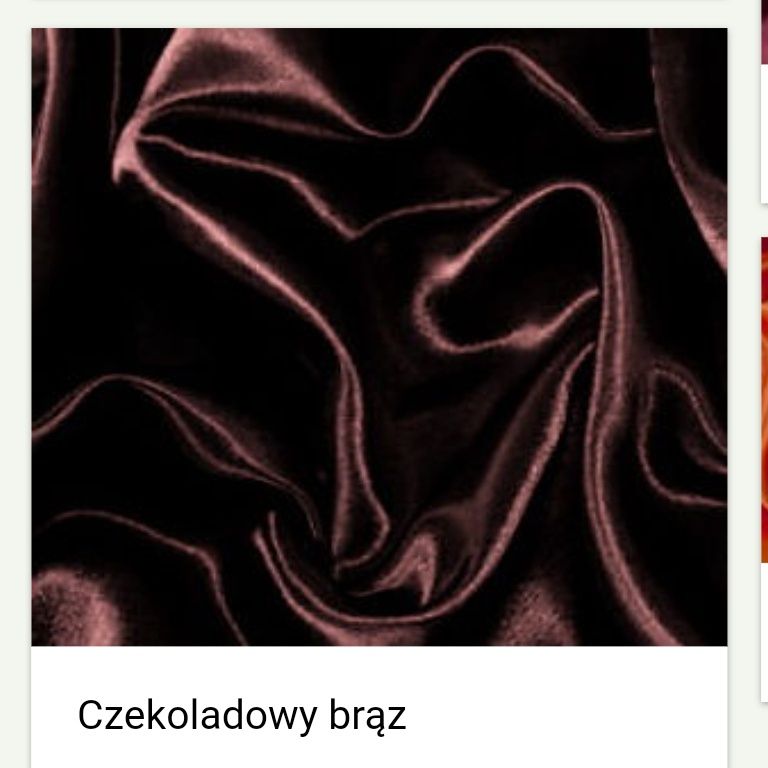 Kupon satyny z lajkrą 5 m czekoladowy brąz