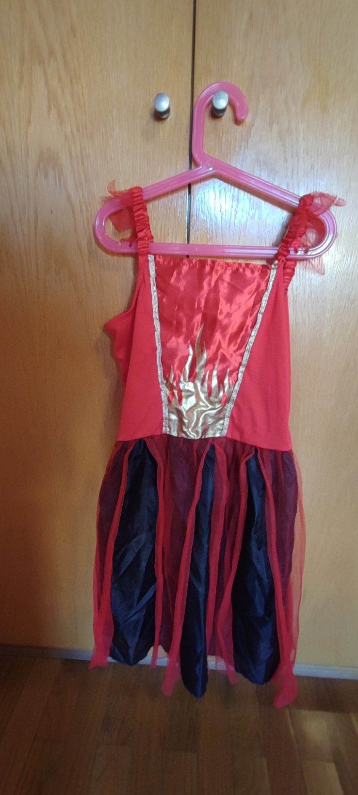 Vestido fantasia diabinha para menina