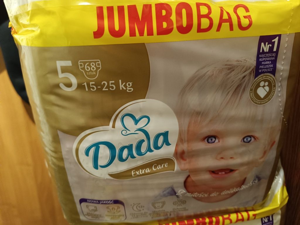 Pampersy Dada JUMBOBAG rozmiar5, cena za 2opakowania