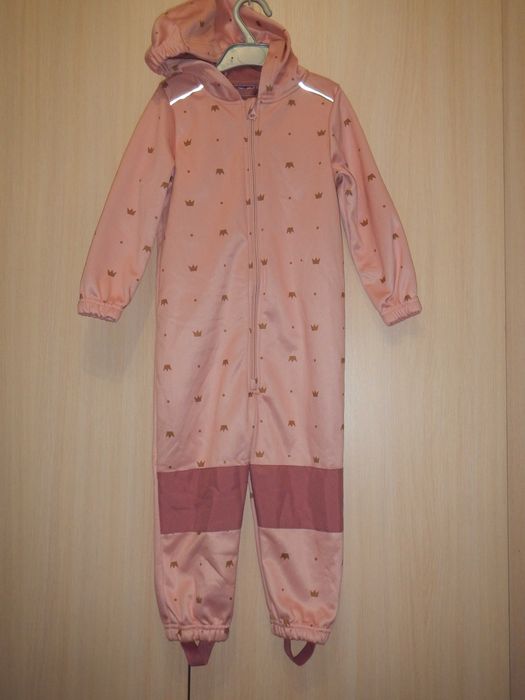 Комбінезон софтшел рожевий корона lupilu р.98-104см(3-4роки)