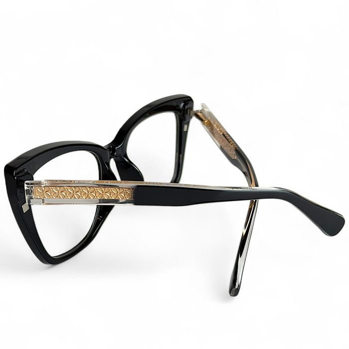 Okulary Damskie Blue Light Kocie Oprawki Z Nakładką Przeciwsłoneczną