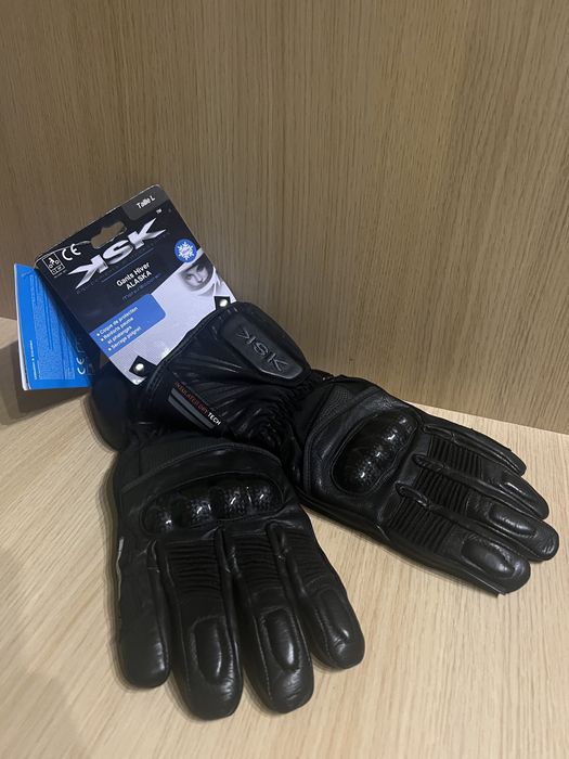 Шкіряні Мото перчаткі довгі KSK XL ,L