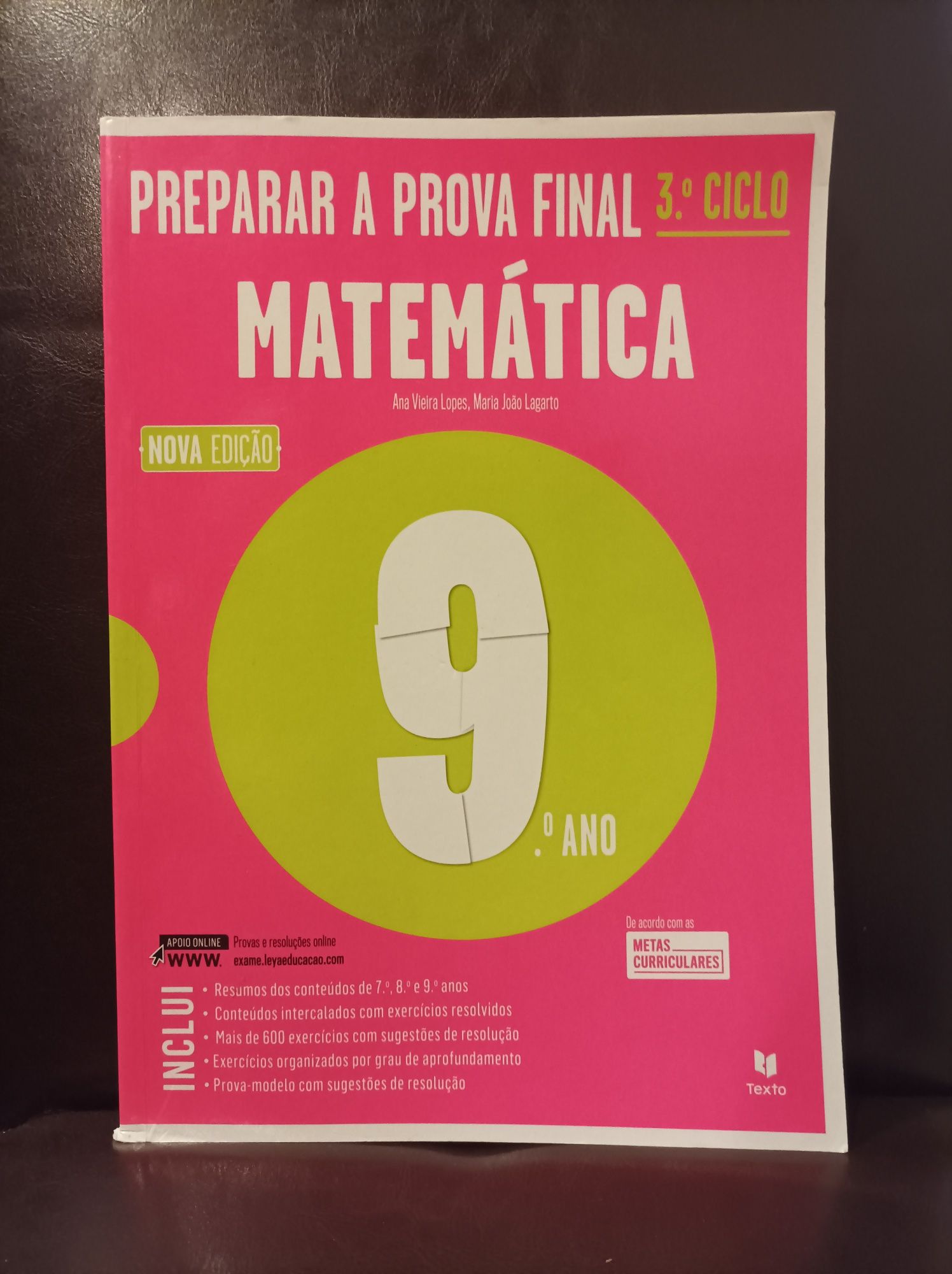 Livro de preparação para prova final matemática 9°ano