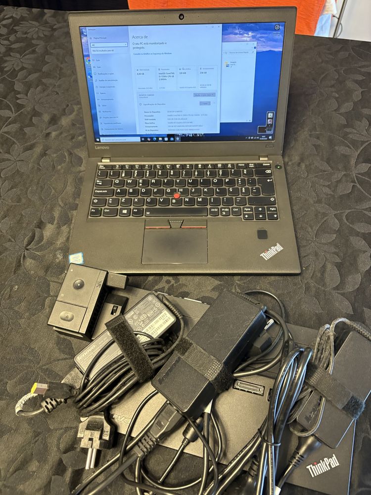 Lenovo x270 com doca e 3 carregadores