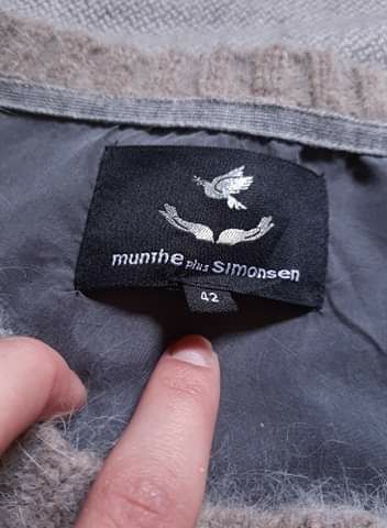 Sweter wełna jedwab Munthe Simonsen/Roz/L
