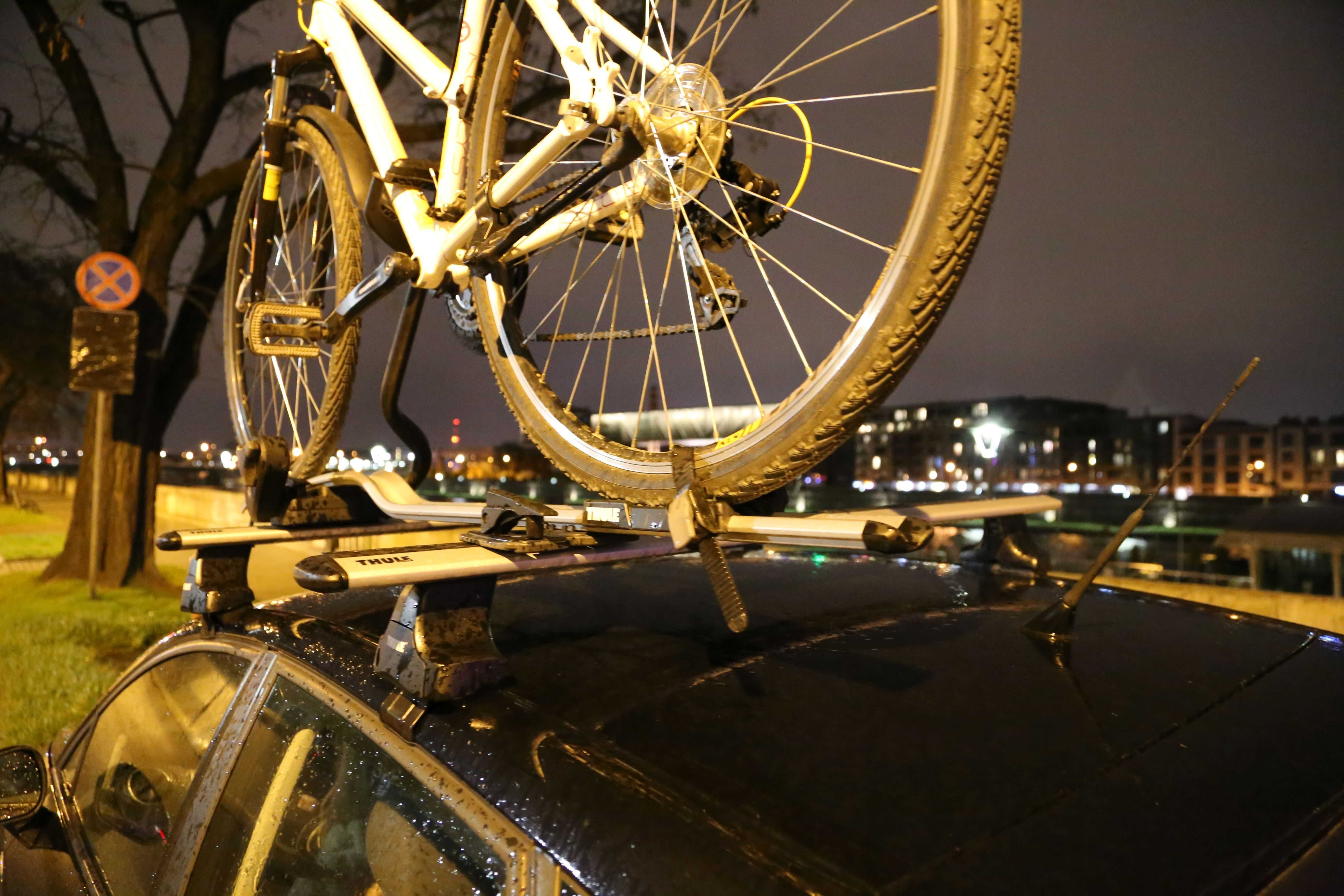 Wypożyczę uchwyt, bagażnik rowerowy na dach auta - THULE