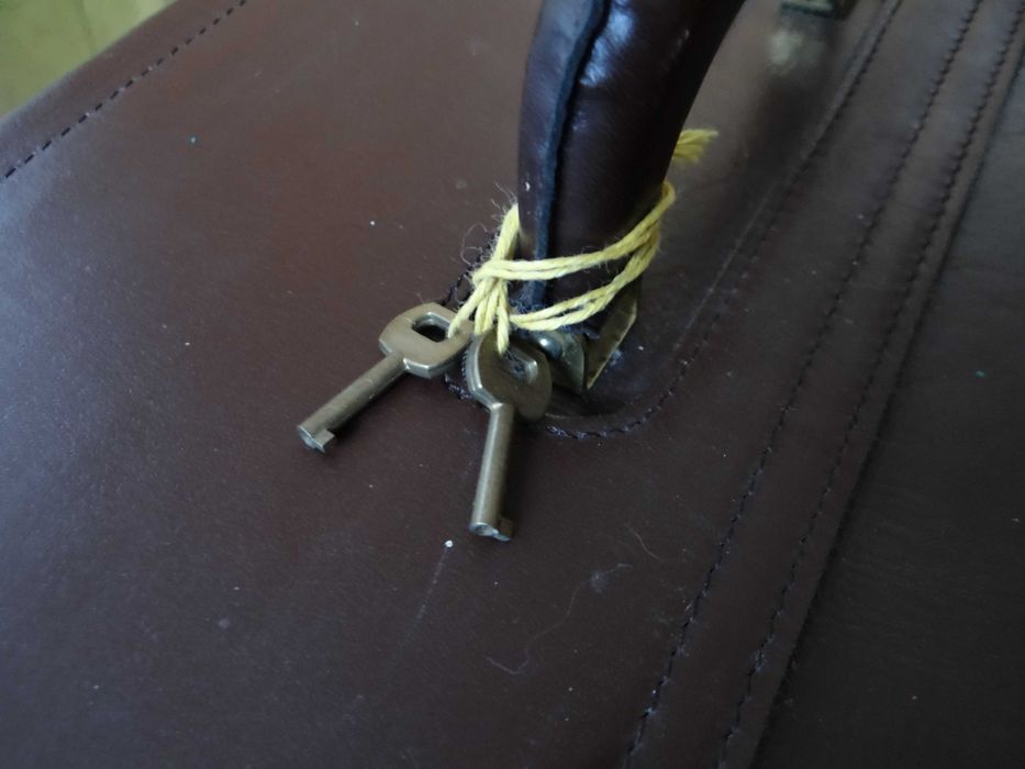 Skórzana torba lekarska Gal-Skór PRL lata 80.