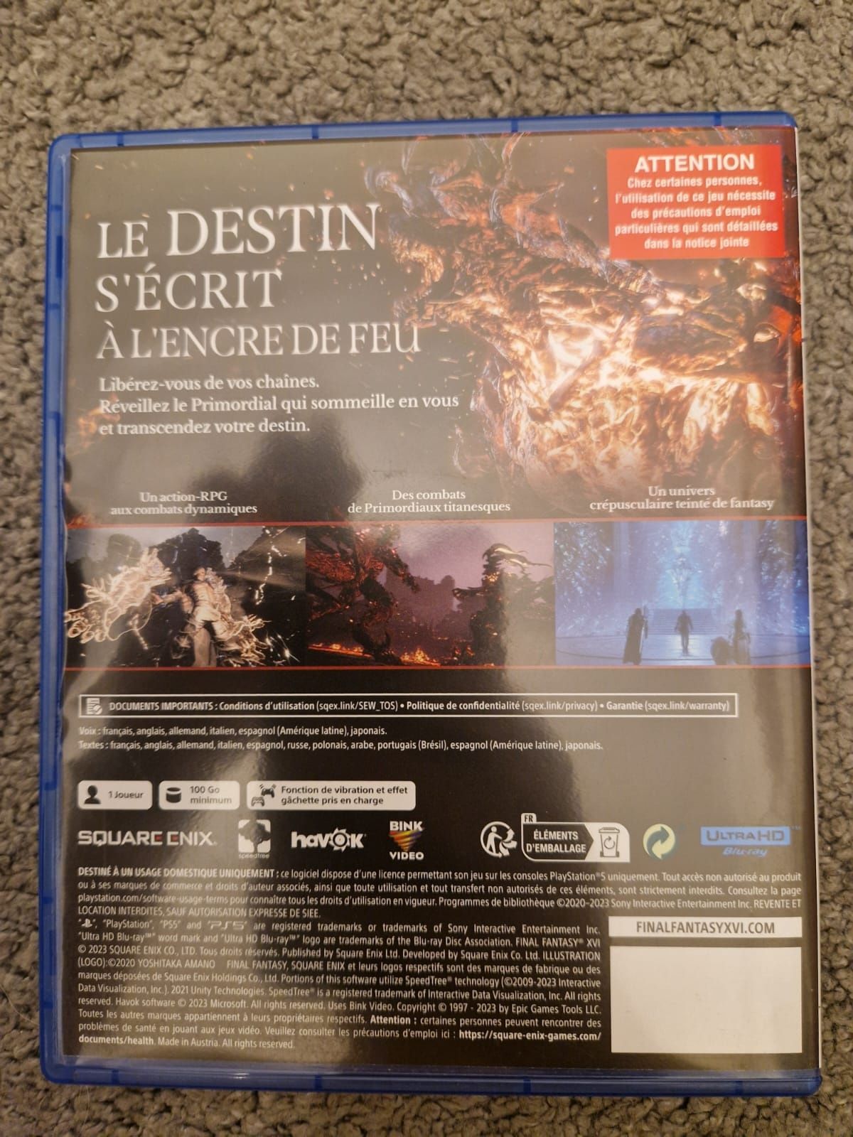 Final Fantasy 16 XVI PS5