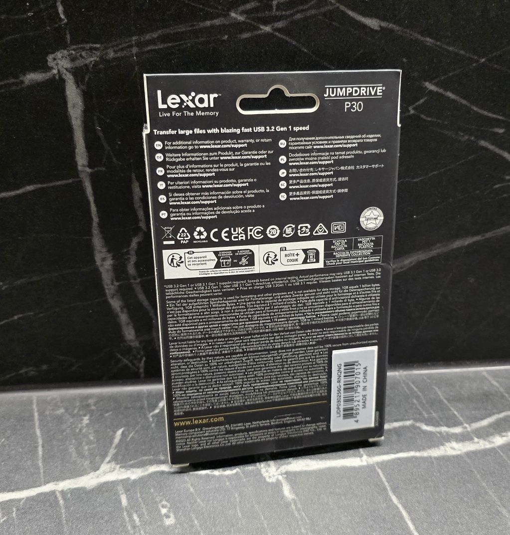 Pendrive Lexar 256Gb Jumpdrive P30 Usb 3.2 450Mb/S