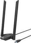 BrosTrend 1800 Mb/s PC stały dysk WiFi, USB WiFi 6 długi zasięg