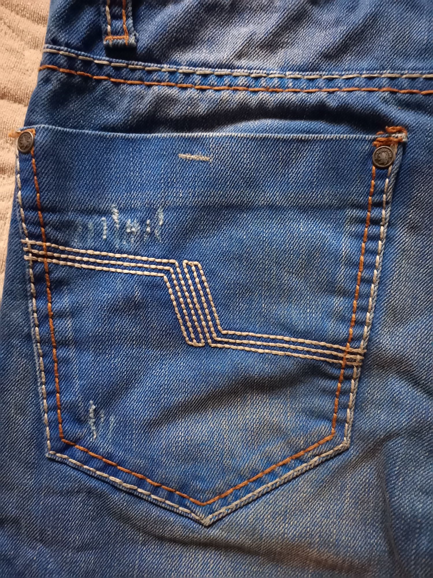 Spodenki chłopięce jeans XS Smog