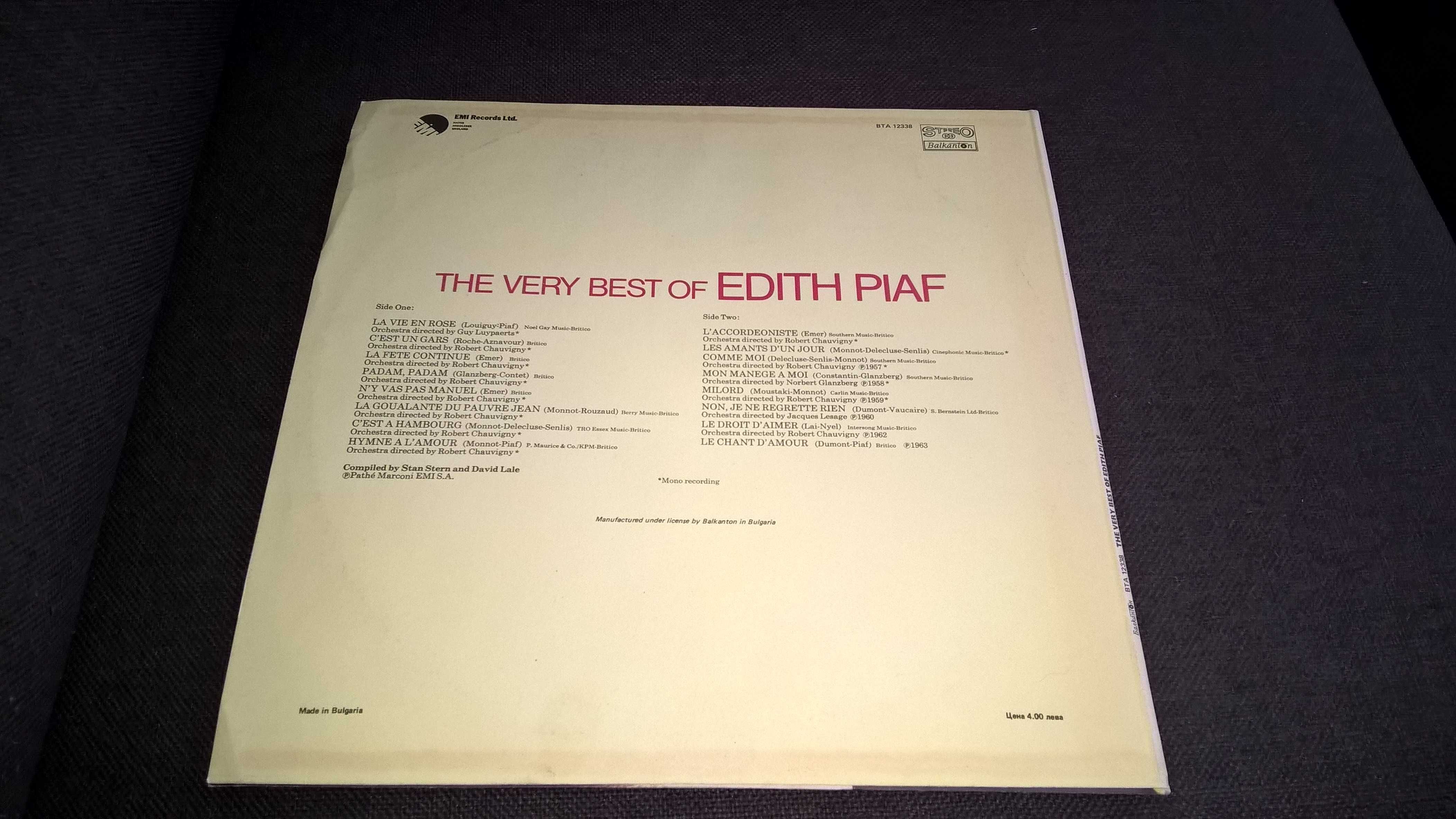 winyl vinyl The very best of Edith Piaf