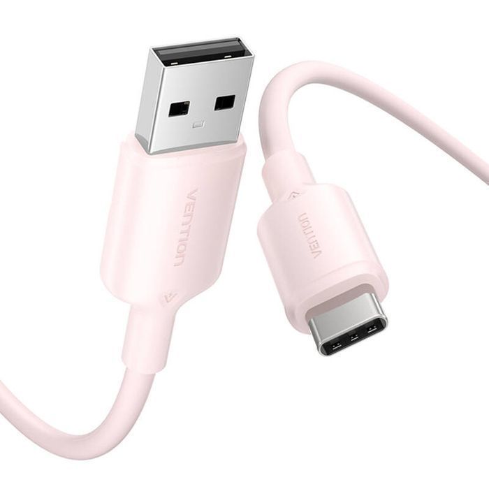 Kabel Usb 2.0 A Do Usb-C 3A Vention Ctqpf 1M (Różowy)