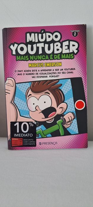 Livro miúdo youtuber em óptimo estado