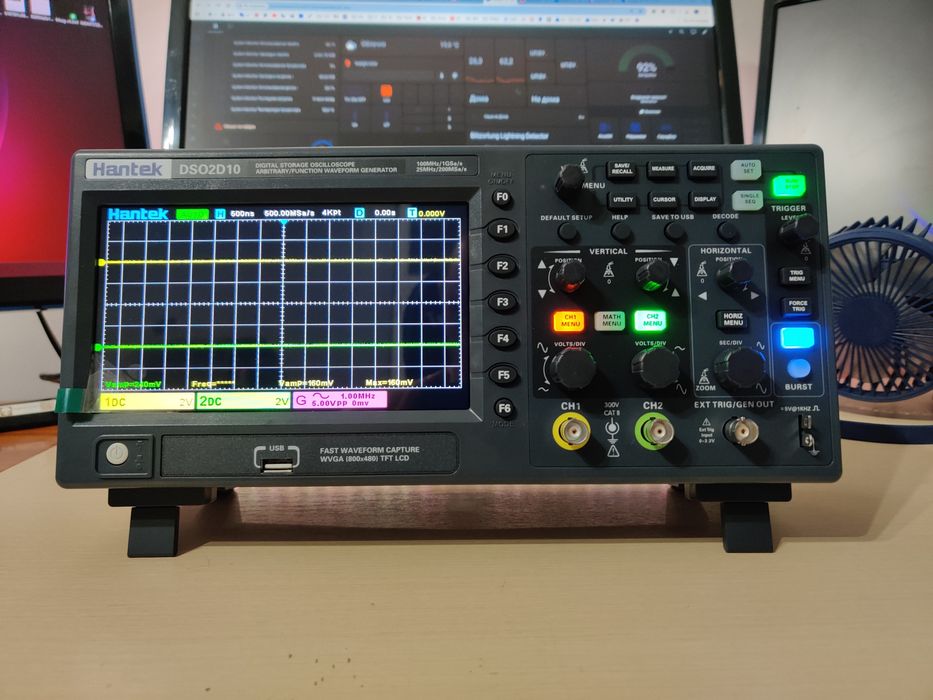 hantek DSO2D10  новий Осциллограф с генератором !  DSO2C10  DSO 100Mhz