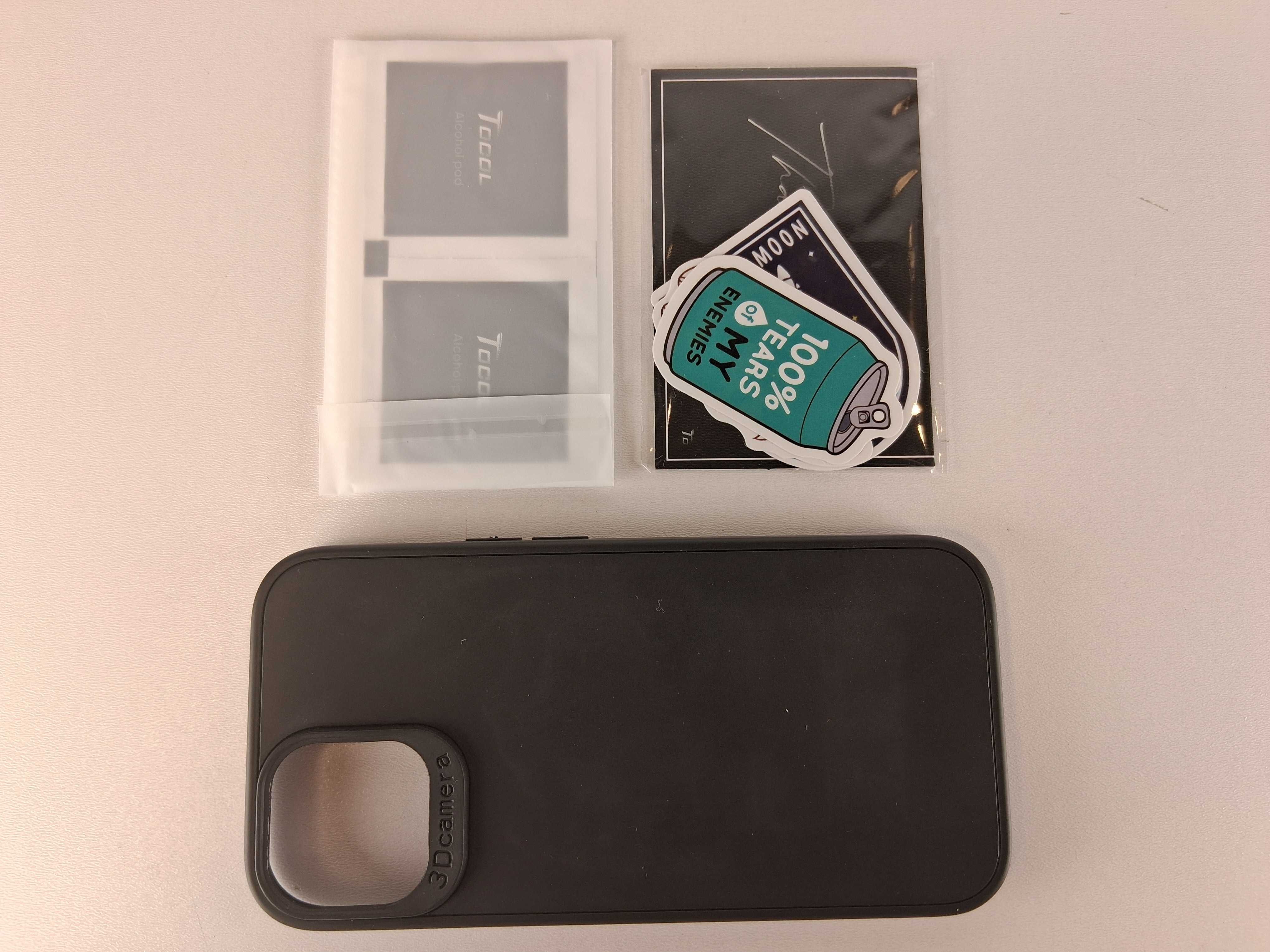 Y129 Zestaw Ochronny Tocol do iPhone 15 Szkło Hartowane Etui Nowy