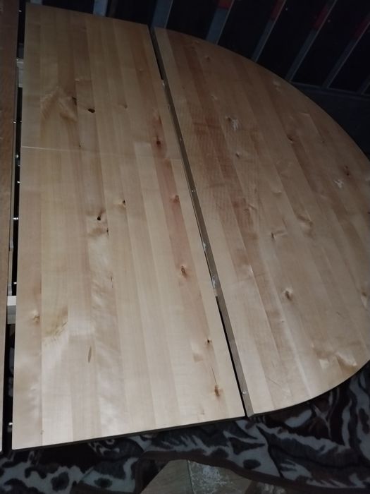 Stół drewniany okrągły 130cm rozkładany  - PRZYWIOZĘ