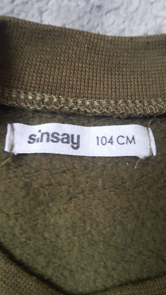 Sinsay bluza dinozaury zielona 104