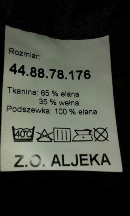 NOWY garnitur 3 częściowy rozm. 176