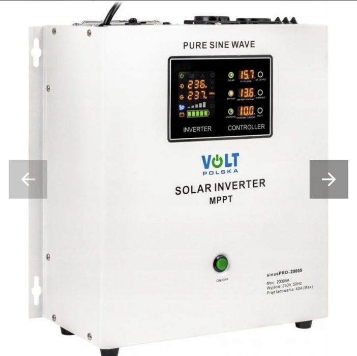 Гібридний сонячний інвертор (hybrid) Volt Polska Sinus Pro 2000S